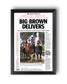2008 Kentucky Derby "BIG BROWN DELIVERS" Winner Framed Front Page Newspaper - TitleGameFrames.com