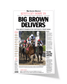 2008 Kentucky Derby "BIG BROWN DELIVERS" Winner Framed Front Page Newspaper - TitleGameFrames.com