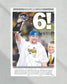 2009 Pittsburgh Steelers “6” Super Bowl Champions Framed Front Page Newspaper Print - TitleGameFrames.com