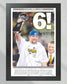 2009 Pittsburgh Steelers “6” Super Bowl Champions Framed Front Page Newspaper Print - TitleGameFrames.com