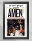 2010 New Orleans Saints Super Bowl XLIV Drew Brees Framed High Quality Newspaper Print Drew Brees - TitleGameFrames.com