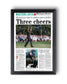 2010 Phil Mickelson Masters Champion 'Three cheers' Framed Newspaper - TitleGameFrames.com