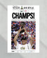 2011 Aaron Rogers Green Bay Packers Super Bowl Champions Framed Front Page Newspaper Print - TitleGameFrames.com