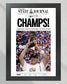 2011 Aaron Rogers Green Bay Packers Super Bowl Champions Framed Front Page Newspaper Print - TitleGameFrames.com