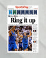 2011 Dallas Mavericks NBA Champions 'Ring it up' Framed Front Page Newspaper - TitleGameFrames.com