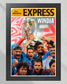 2011 India World Cup Cricket Champs 'WINDIA' Framed Front Page Newspaper - TitleGameFrames.com