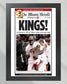 2012 Miami Heat NBA Champions Framed Newspaper Front Page Print Lebron James - TitleGameFrames.com