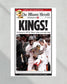 2012 Miami Heat NBA Champions Framed Newspaper Front Page Print Lebron James - TitleGameFrames.com