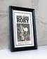 2014 Rory McIlroy PGA Champion 'ZERO DARK RORY' Framed Newspaper - TitleGameFrames.com