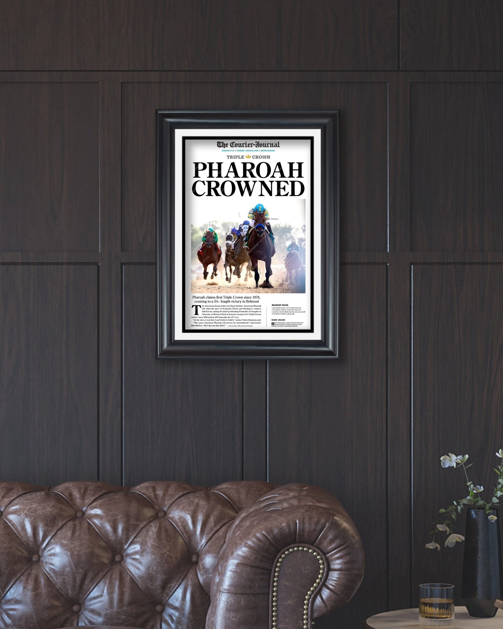 2015 Golden State Warriors NBA Champion Framed Front Page Newspaper Print - TitleGameFrames.com
