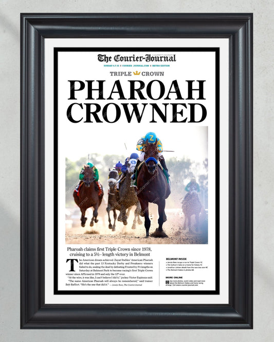 2015 Golden State Warriors NBA Champion Framed Front Page Newspaper Print - TitleGameFrames.com