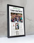 2015 Jordan Spieth Masters Champion 'Lone star hero' Framed Newspaper - TitleGameFrames.com