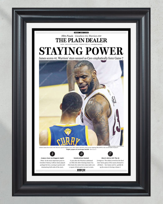 2016 Cleveland Cavaliers Game 6 NBA Finals Lebron vs Steph - TitleGameFrames.com