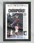 2017 Florida Gators CWS Baseball "CHOMPIONS" Framed Commemorative Newspaper - TitleGameFrames.com