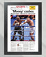 2017 Floyd Mayweather Defeats Conor Mcgregor Framed Front Page Newspaper Print - TitleGameFrames.com