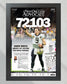 2018 Drew Brees New Orleans Saints Record Breaking Framed Front Page Newspaper Print - TitleGameFrames.com