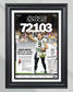 2018 Drew Brees New Orleans Saints Record Breaking Framed Front Page Newspaper Print - TitleGameFrames.com
