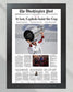 2018 Washington Capitals Stanley Cup Champions "At Last" Framed Newspaper Print - TitleGameFrames.com