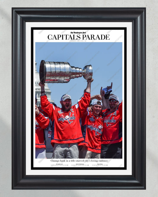 2018 Washington Capitals Stanley Cup 'Champions Parade' Commemorative Newspaper - TitleGameFrames.com