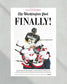 2018 Washington capitals Stanley Cup "Finally" Front Page Newspaper - TitleGameFrames.com