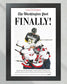 2018 Washington capitals Stanley Cup "Finally" Front Page Newspaper - TitleGameFrames.com
