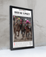 2019 Kentucky Derby “HOUSE UPSET” Country House Winner Framed Front Page Newspaper - TitleGameFrames.com