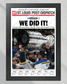 2019 St. Louis Blues Stanley Cup Championship Newspaper Framed Print Enterprise Center - TitleGameFrames.com