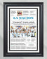 2021 Argentina Copa America Champions Framed Front Page Newspaper Print Messi - TitleGameFrames.com