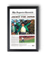 2021 Masters PGA Championship Framed Front Page Newspaper Print Hideki Matsuyama Japan - TitleGameFrames.com