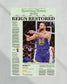 2022 Golden State Warriors “Reign Restored” NBA Champion Framed Front Page Newspaper Print - Title Game Frames