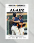 2022 Houston Astros “Again!” World Series Framed Front Page Newspaper Print - TitleGameFrames.com