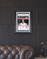 2022 Kansas Jayhawks “Champs” NCAA College Basketball Champions Framed Front Page Newspaper Print - Title Game Frames