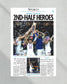 2022 Kansas Jayhawks NCAA Mens Basketball National Champions Framed Front Page Newspaper Print - Title Game Frames