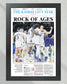 2022 Kansas Jayhawks “Rock of Ages” NCAA College Basketball Champions Framed Front Page Newspaper Print - Title Game Frames