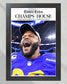 2022 LA Rams “Champs House” Super Bowl LVI Champions Framed Front Page Newspaper Print - Title Game Frames