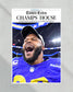 2022 LA Rams “Champs House” Super Bowl LVI Champions Framed Front Page Newspaper Print - Title Game Frames