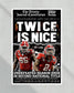 2023 Georgia Bulldogs 'Twice is Nice' College Football National Champions Framed Newspaper - TitleGameFrames.com