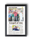 2023 Jon Rahm Masters Champion 'Gospel of Jon' Framed Newspaper - TitleGameFrames.com