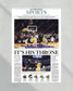 2023 LeBron James Breaks NBA All Time Scoring Record Framed Newspaper Print - Title Game Frames