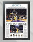 2023 LeBron James Breaks NBA All Time Scoring Record Framed Newspaper Print - Title Game Frames