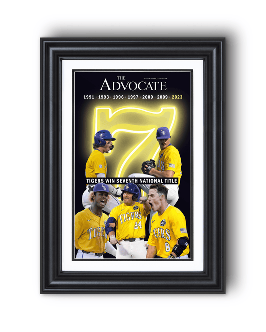 2023 LSU Tigers Stadium Edition of Seven National Championship Titles - TitleGameFrames.com