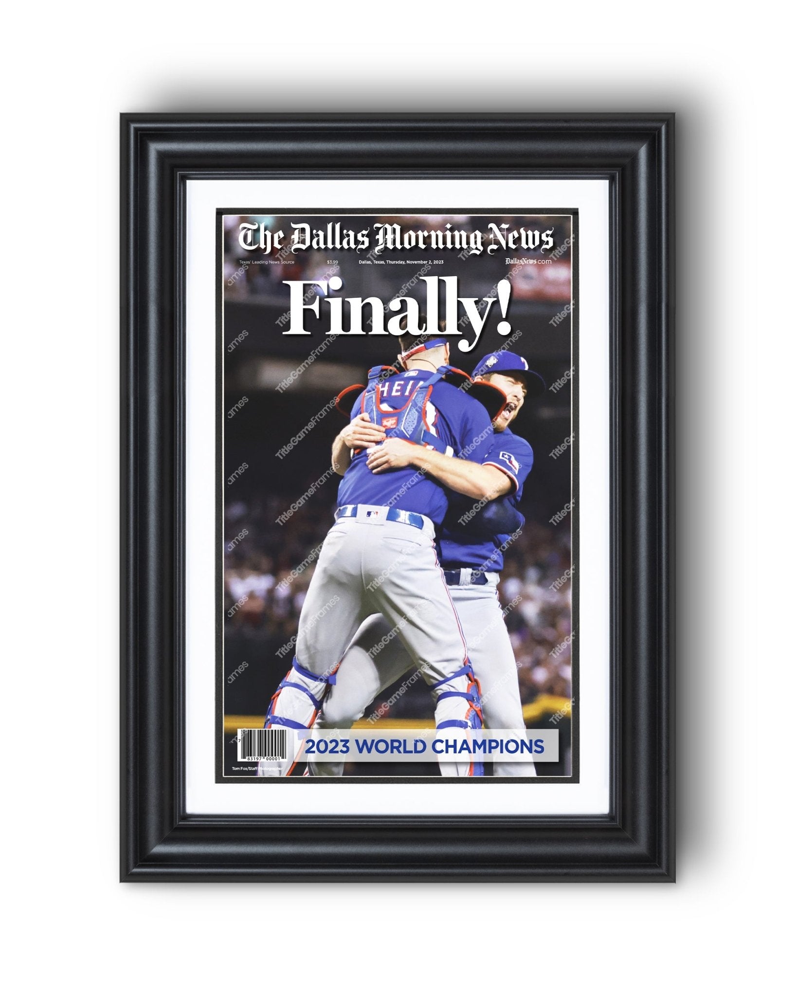 2023 Texas Rangers First World Series Win - 'Finally!' Commemorative ...