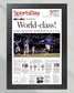 2023 Texas Rangers World Series "World - class!" - Commemorative Framed Newspaper - TitleGameFrames.com