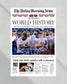 2023 Texas Rangers World Series "WORLD HISTORY" - Commemorative Framed Newspaper - TitleGameFrames.com