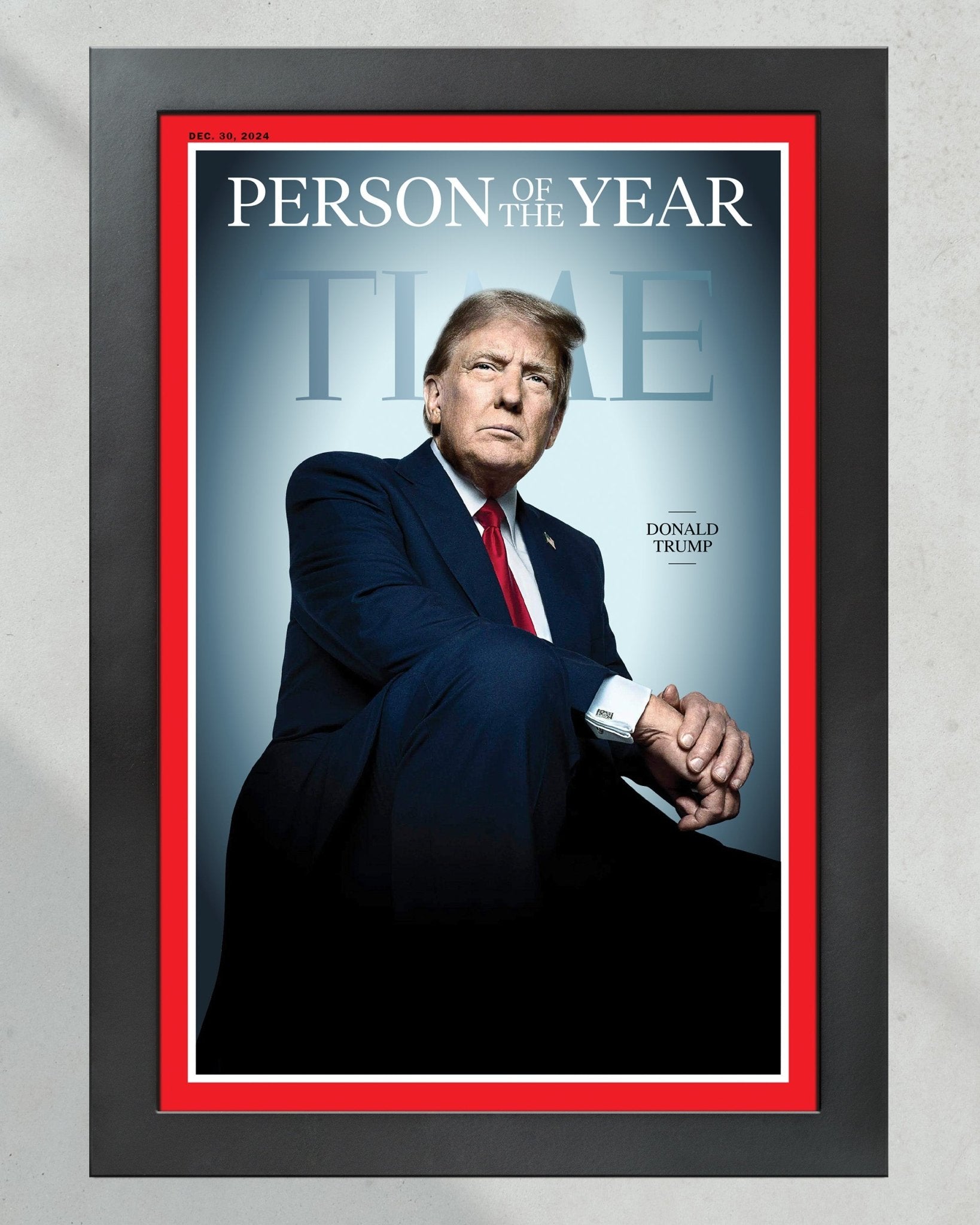 2024 Donald Trump: TIME’s 'Person of the Year' – Commemorative Framed Newspaper - Title Game Frames