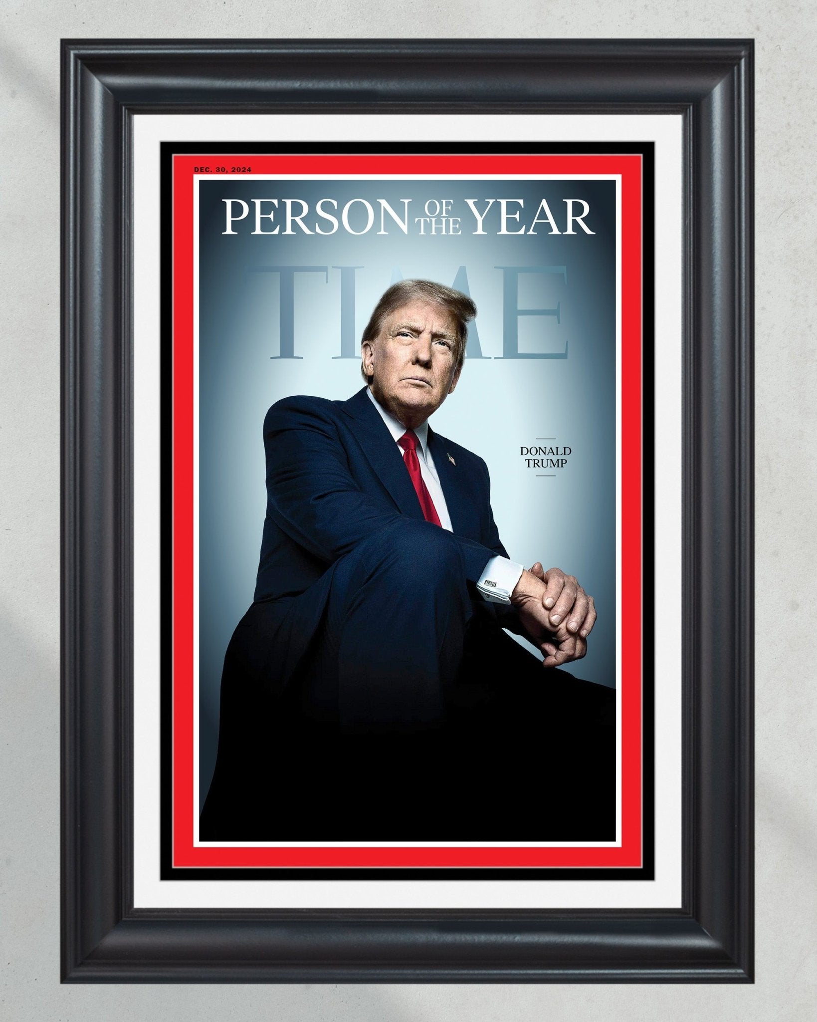 2024 Donald Trump: TIME’s 'Person of the Year' – Commemorative Framed Newspaper - Title Game Frames