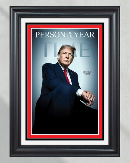 2024 Donald Trump: TIME’s 'Person of the Year' – Commemorative Framed Newspaper - Title Game Frames