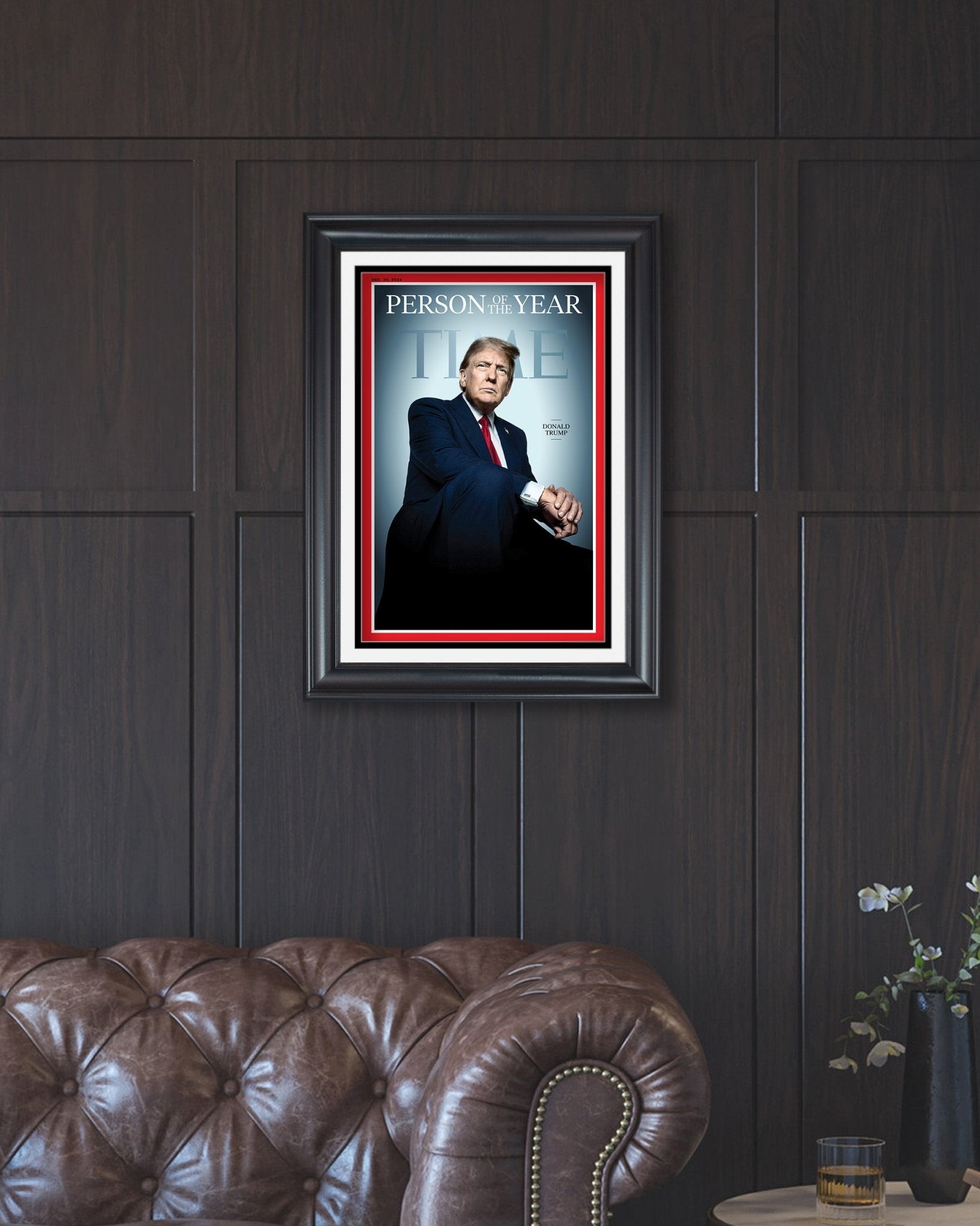 2024 Donald Trump: TIME’s 'Person of the Year' – Commemorative Framed Newspaper - Title Game Frames