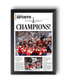 2024 Florida Panthers Stanley Cup 'CHAMPIONS!' Framed Sports Edition Newspaper - TitleGameFrames.com