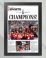 2024 Florida Panthers Stanley Cup 'CHAMPIONS!' Framed Sports Edition Newspaper - Title Game Frames
